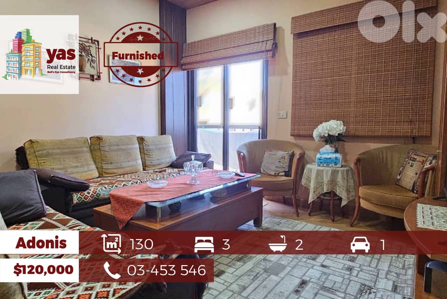 Adonis 130m2 | Well Maintained |Fully Furnished | Sea View | Catch|MCH 0