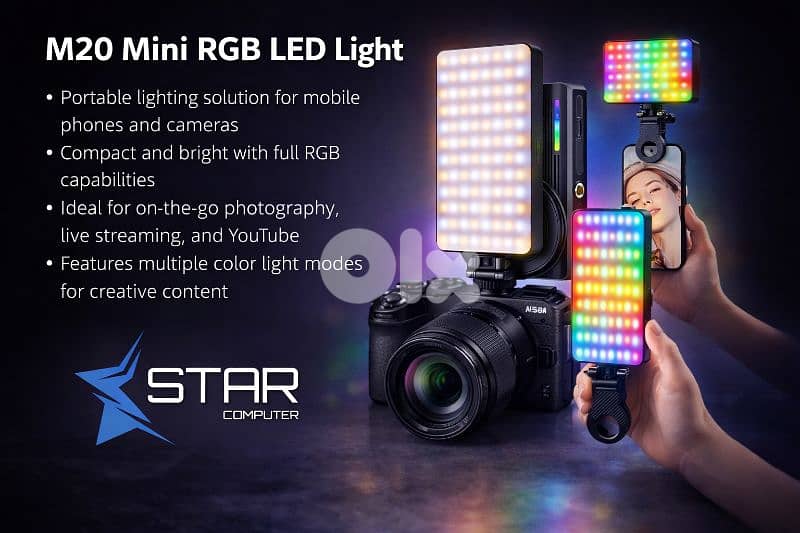 RGB VIDEO LIGHT FOR FILMING 0