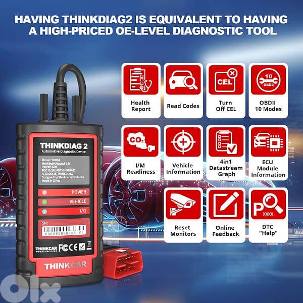 Thinkdiag 2: full system car scanner, special functions ecu coding. . 4