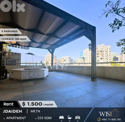 225 SQM Apartment for RENT in Jdeideh!