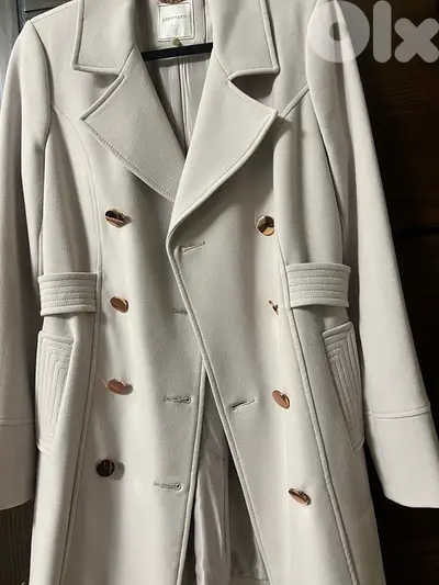 Elegant baby pink Trench Coat