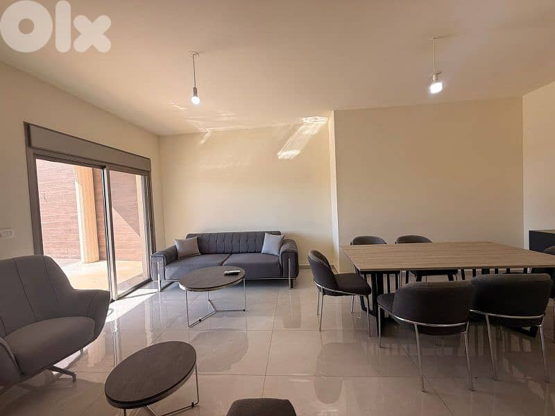 Dbaye sea view 140 sqm + 100 sqm Terrace Fully Furnished New 0