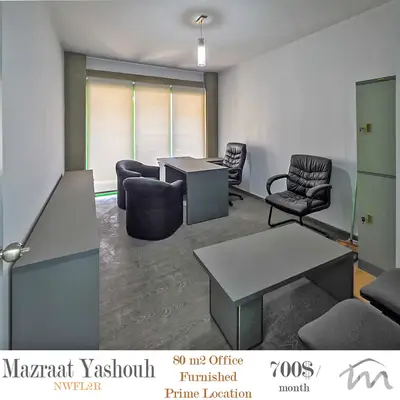 Elissar - Mazraat Yashouh | 80m² Office | Prime Location | Parking Lot