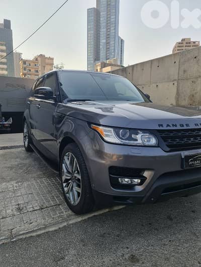 LAND ROVER RANGE ROVER SPORT V8 SUPERCHARGED GREY IN BLK LEATHER