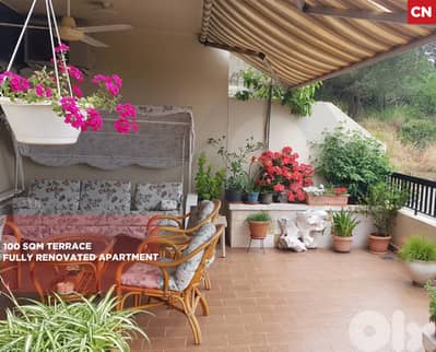 100 SQM TERRACE/mountain view/Broummana/برمانا/REF#CN134069 ! 100 SQM TERRACE/mountain view/Broummana/برمانا/REF#CN134069 !