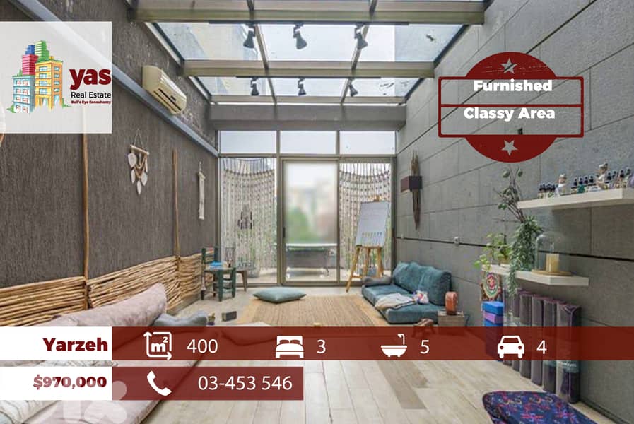 Yarzeh 400m2 | Furnished | Classy Area | Decorated | OH 0
