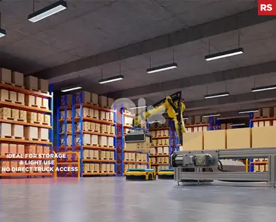 300 SQM Warehouse/Adma/أدما/ Elevator and stairs access ! REF#RS134084