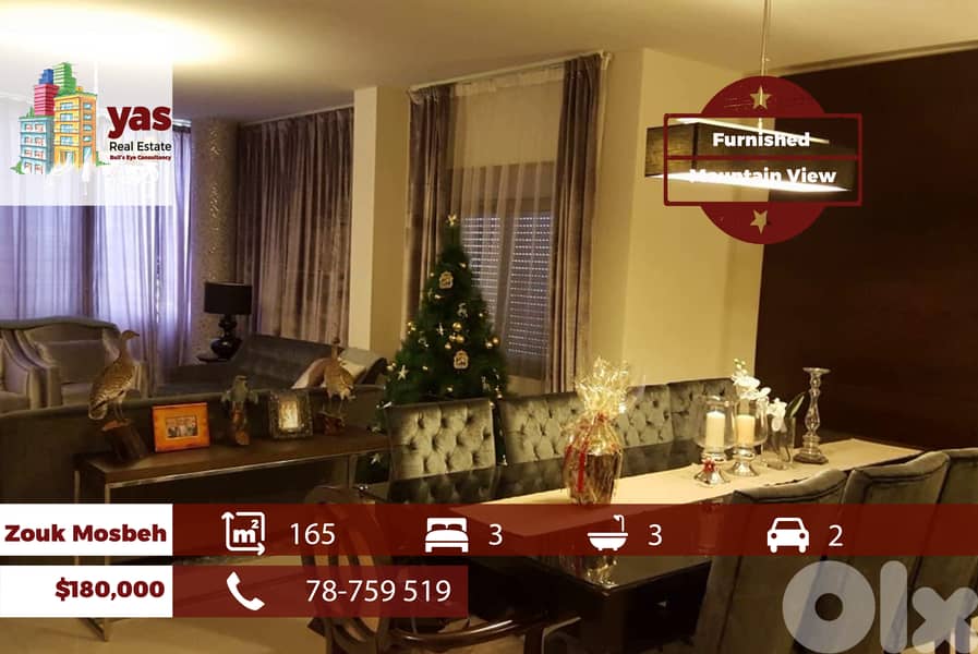Zouk Mosbeh 165m2 | Furnished | Mountain View | HIgh End  | EH/RH/EL 0