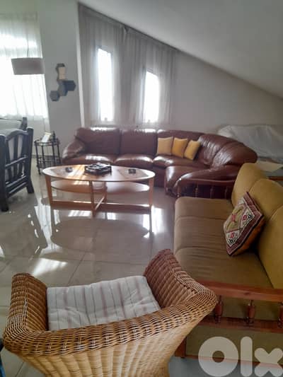 150 SQM Furnished Apartment in Mazraat Yachouh + Sea & Mountain View