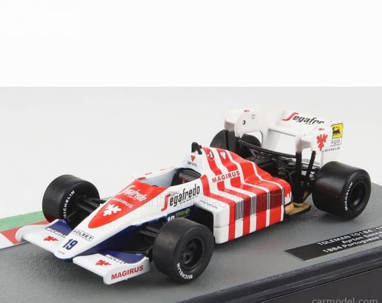 Ayrton Senna Toleman TG184 Portuguese GP 1984) diecast car model 1;43 0