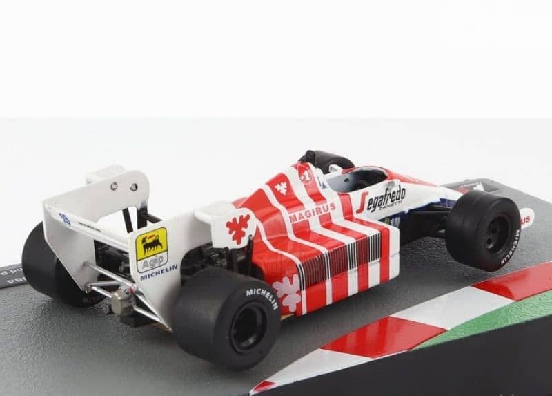 Ayrton Senna Toleman TG184 Portuguese GP 1984) diecast car model 1;43 1