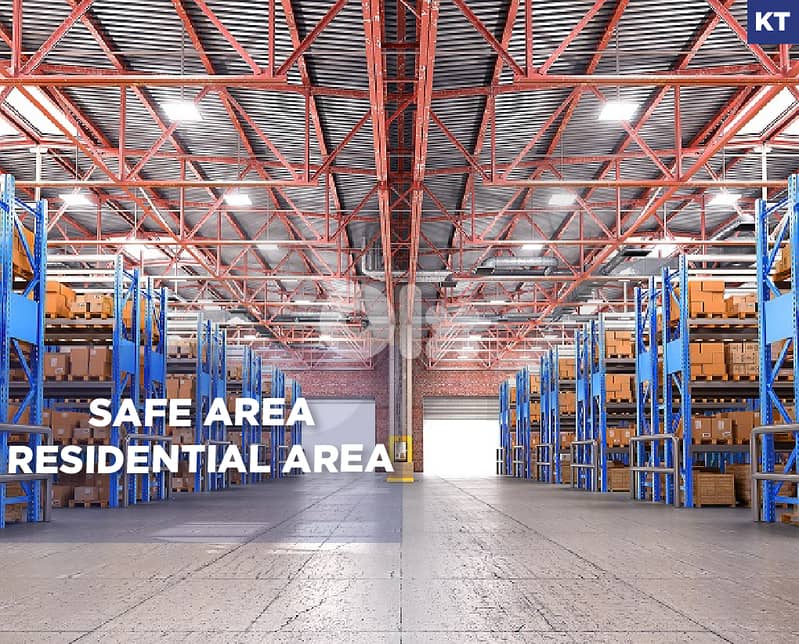 High ceiling Warehouse, prime area, Mezher/مزهر REF#KT134121 0