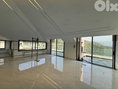 L20745 - Brand New Roof Apartment With Terrace For Sale in Baabdat
