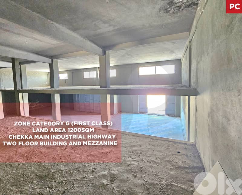 Two floor building , Mezzanine , Chekka / شكا، REF#PC134136 0