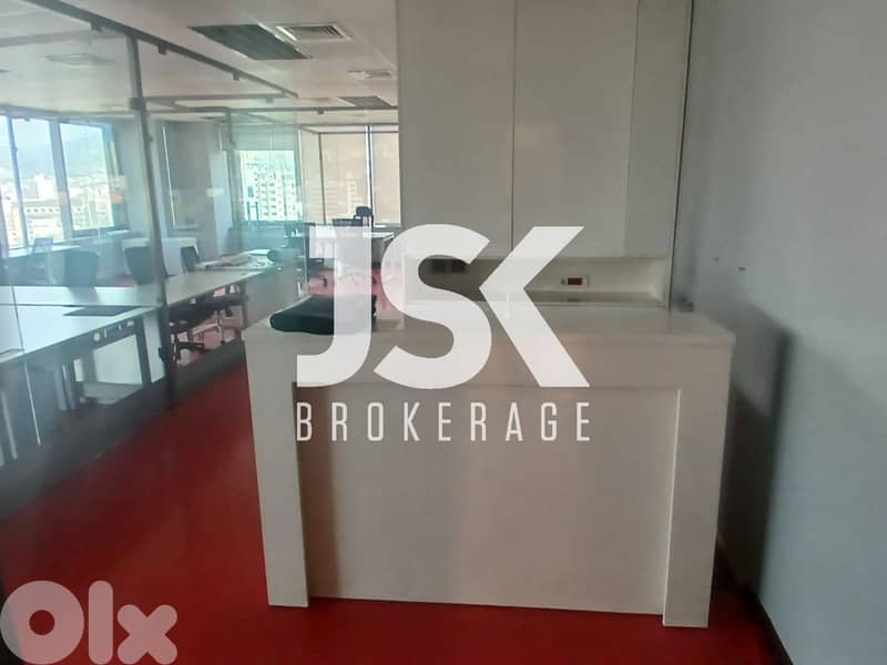 L20761 - Fully Furnished Office For Rent in Sin El Fil 0