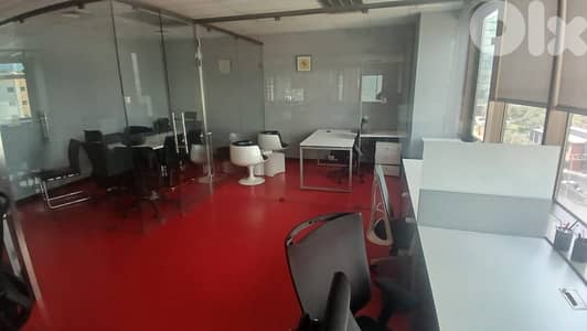 L20761 - Fully Furnished Office For Rent in Sin El Fil