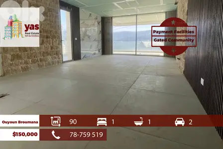 Ouyoun Broumana 90m2 | Under Construction | Mountian View | Catch |TCH