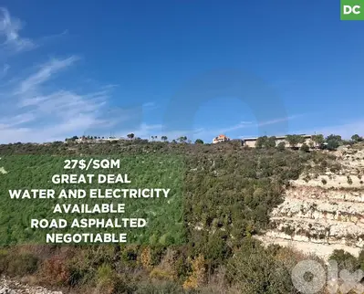 Land for Sale in Batroun – Jrebta/جربتا – البترون ! REF#DC131834 !