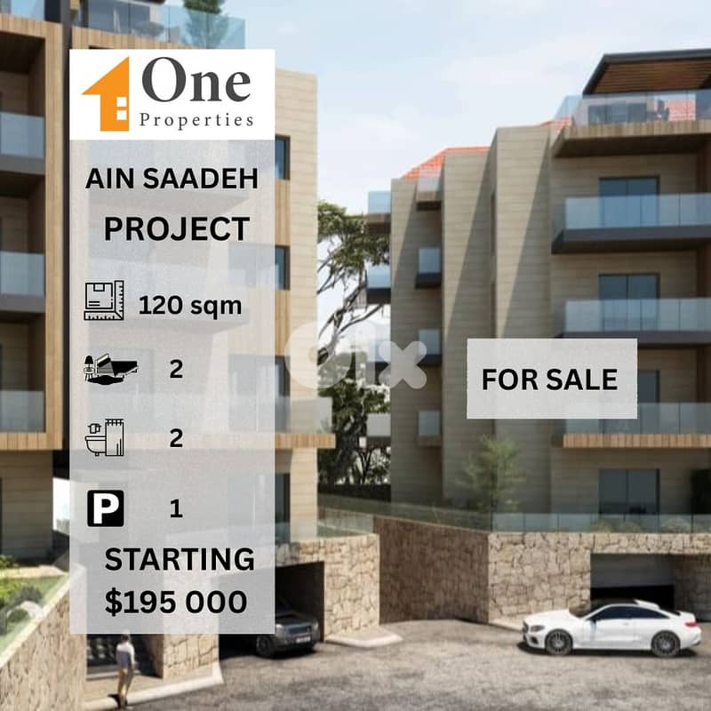 UNDER CONSTRUCTION APARTMENTS FOR SALE IN AIN SAADEH 0