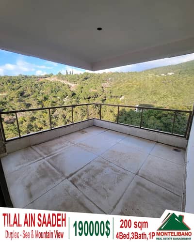 200 sqm Duplex For Sale in Tilal Ain Saadeh تلال عين سعادة
