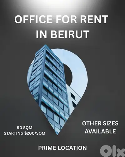 RAO26-4859 Office 90 sqm for Rent in Beirut