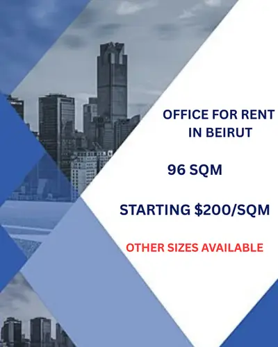 RAO26-4860 Office 96 sqm for Rent in Beirut