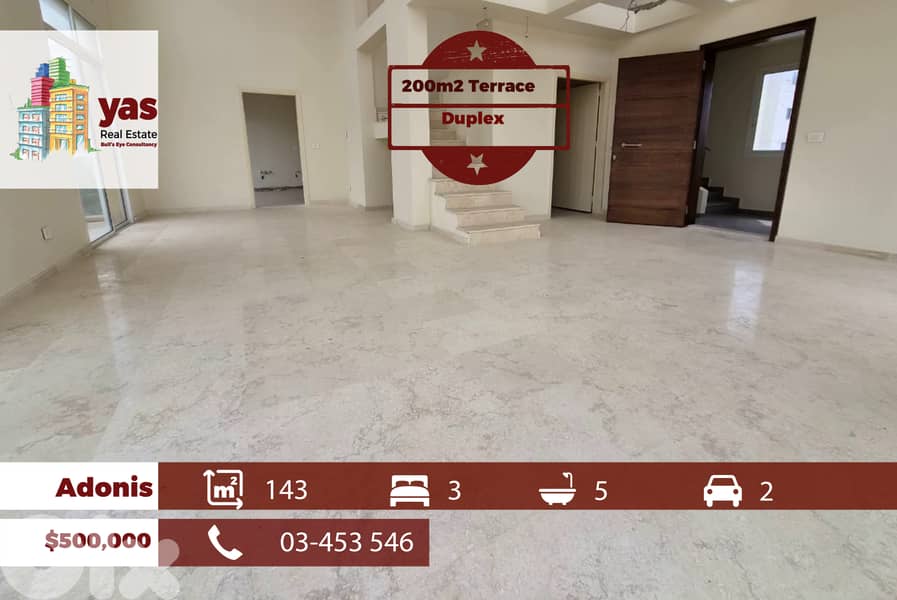Adonis 143m2 | 200m2 Terrace | Duplex | View | Brand New | EL/MCH 0