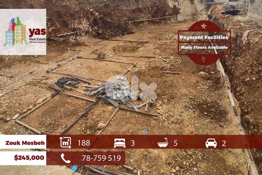 Zouk Mosbeh 188m2 | Payment Facilities | Delivery 2028 | MCH 0