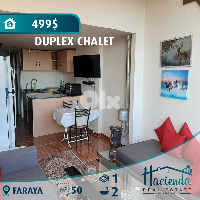 Duplex Chalet For Rent In Faraya 0