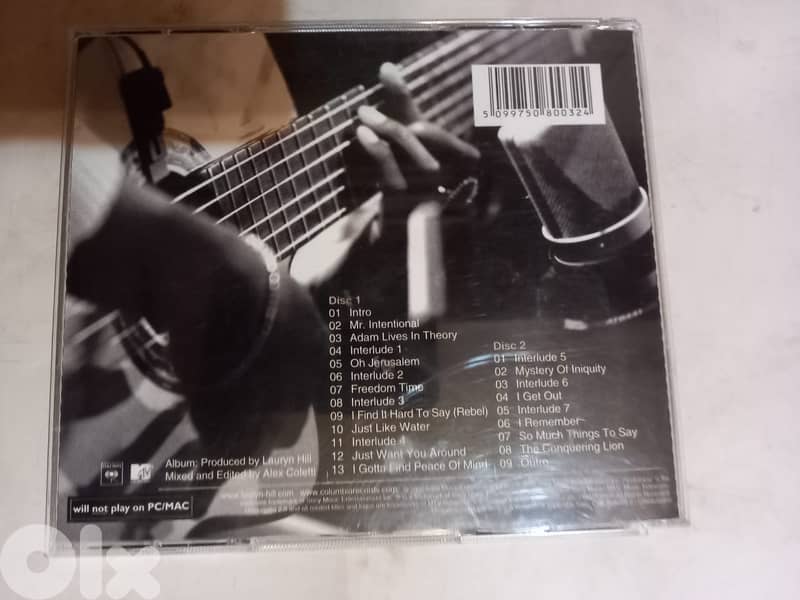 Lauryn Hill – MTV Unplugged 2.0 	 2 x CD, Album 2