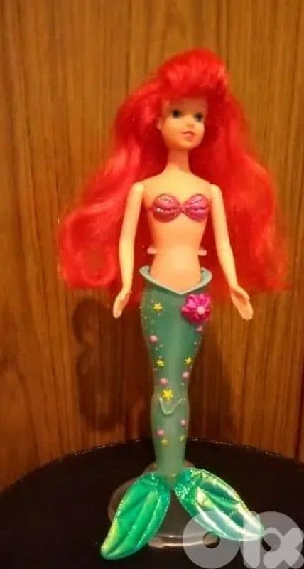 ARIEL THE LITTLE MERMAID Simba still good doll flexi plastic tail=22$ 0