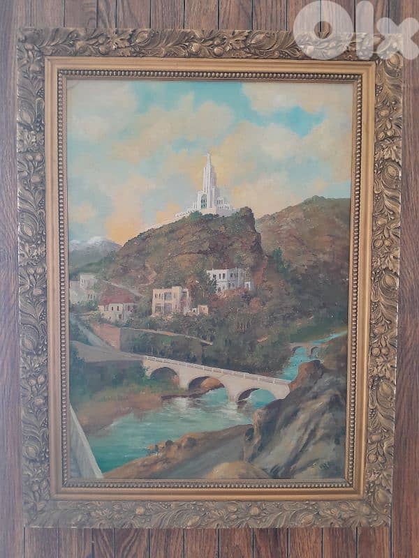 Rare Nahr kalb landmark by Russian Orientalist George Aleef 1