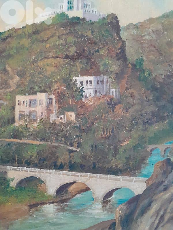 Rare Nahr kalb landmark by Russian Orientalist George Aleef 3