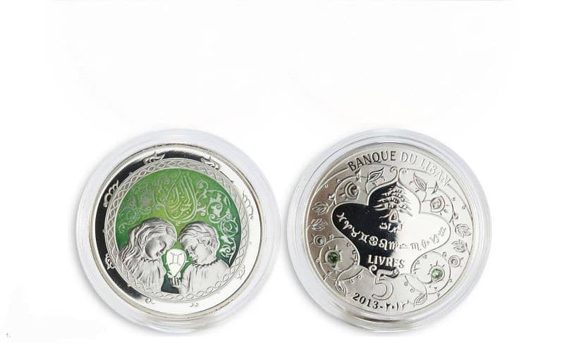 Banque Du Liban Zodiac Silver Coin Gemini –  (OPEN FOR TRADE) 0