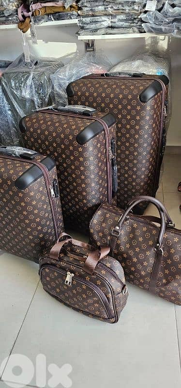 Set leather suitcases travel bags luggage 81-539-225 0