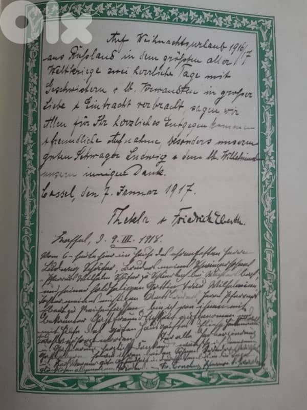 1910 rare visitor book handwritten collectable 29x16 cm 10