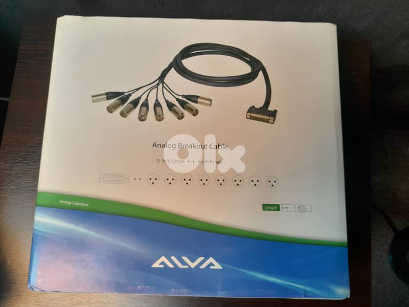 RME ALVA Breakout Cables ANALOG & AES/EBU D. Sub25 To XLR - Length 6m 0