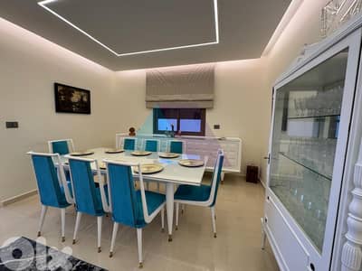 Furnished 170m2 apartment+terrace+sea view 4sale in Hboub-شقة في حبوب