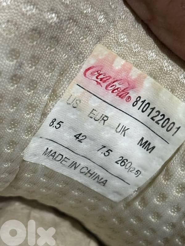 Official Coca-Cola Footwear White Classic Sneakers - Size 42 7