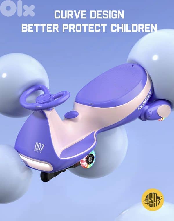 FanttikRide N7 Pro Electric Wiggle Car with Pedal,Rechargeable battery 5