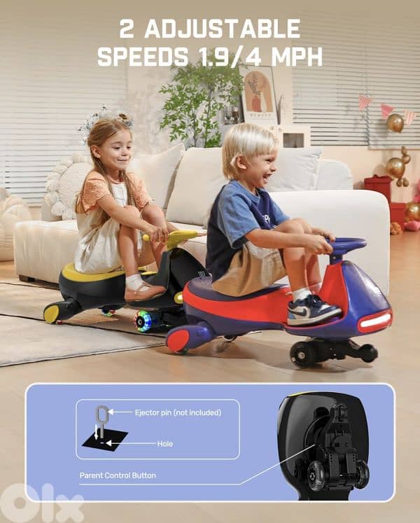 FanttikRide N7 Pro Electric Wiggle Car with Pedal,Rechargeable battery 11