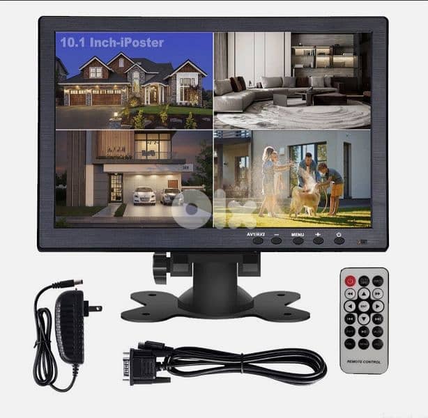 Portable Monitor 10"  LCD Display Screen AV VGA HDMI Input for PC DSLR 0