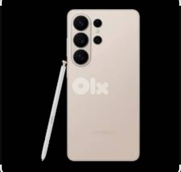 s26 ultra ، استعمال خفيف ، ذهبي ، كفالة ، مع اغراضه . 0