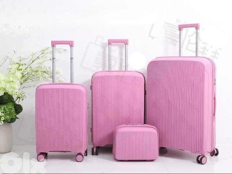 Pure pink set 4 travel bags luggage suitcases 81539225 0