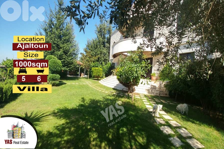 Ajaltoun | 1000M2 Building | 5400m2 Land | Unique Property | View | 0