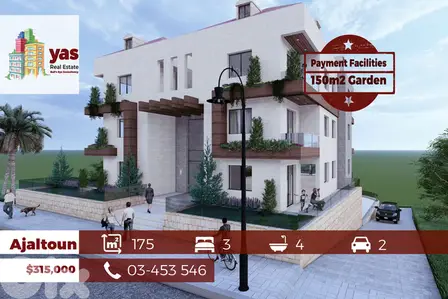 Ajaltoun 175m2 | 150m2 Garden | Under Construction | Pyt Facilities |