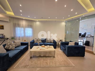 Elegant furnished apartment 180m + 127m terrace for sale in Blaibel