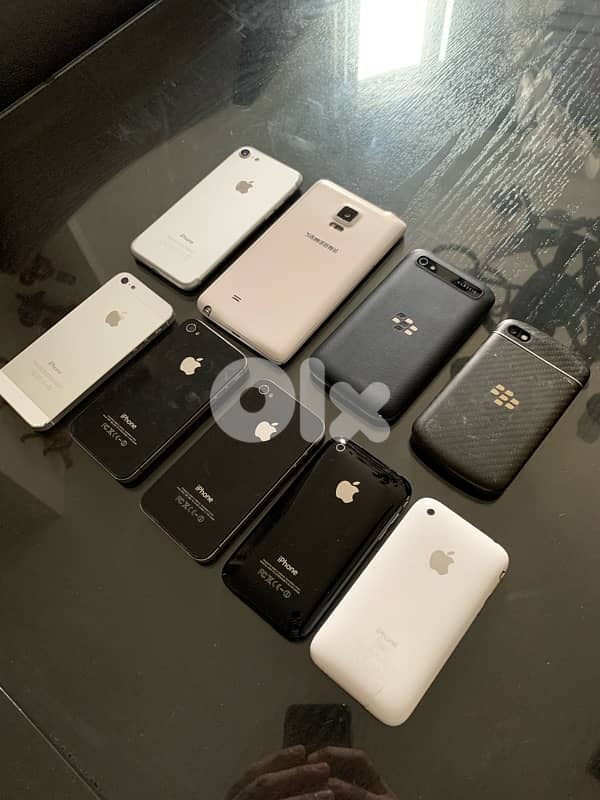 Iphones and Blackberry and Samsung 0
