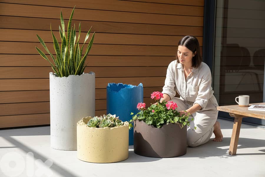 Concrete pots 0