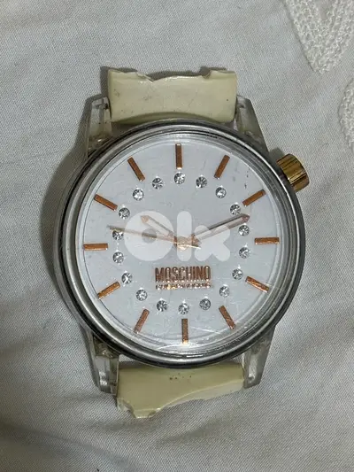 Vintage Moschino Cheap and Chic•Transparent Jelly Case•Crystal Dial